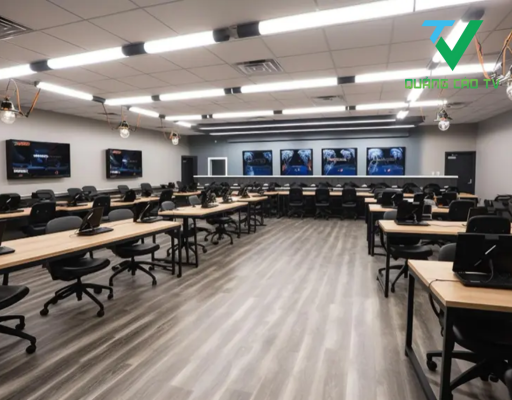 Ứng dụng thực tế của màn hình LED cảm ứng trong nhà tại trung tâm đào tạo